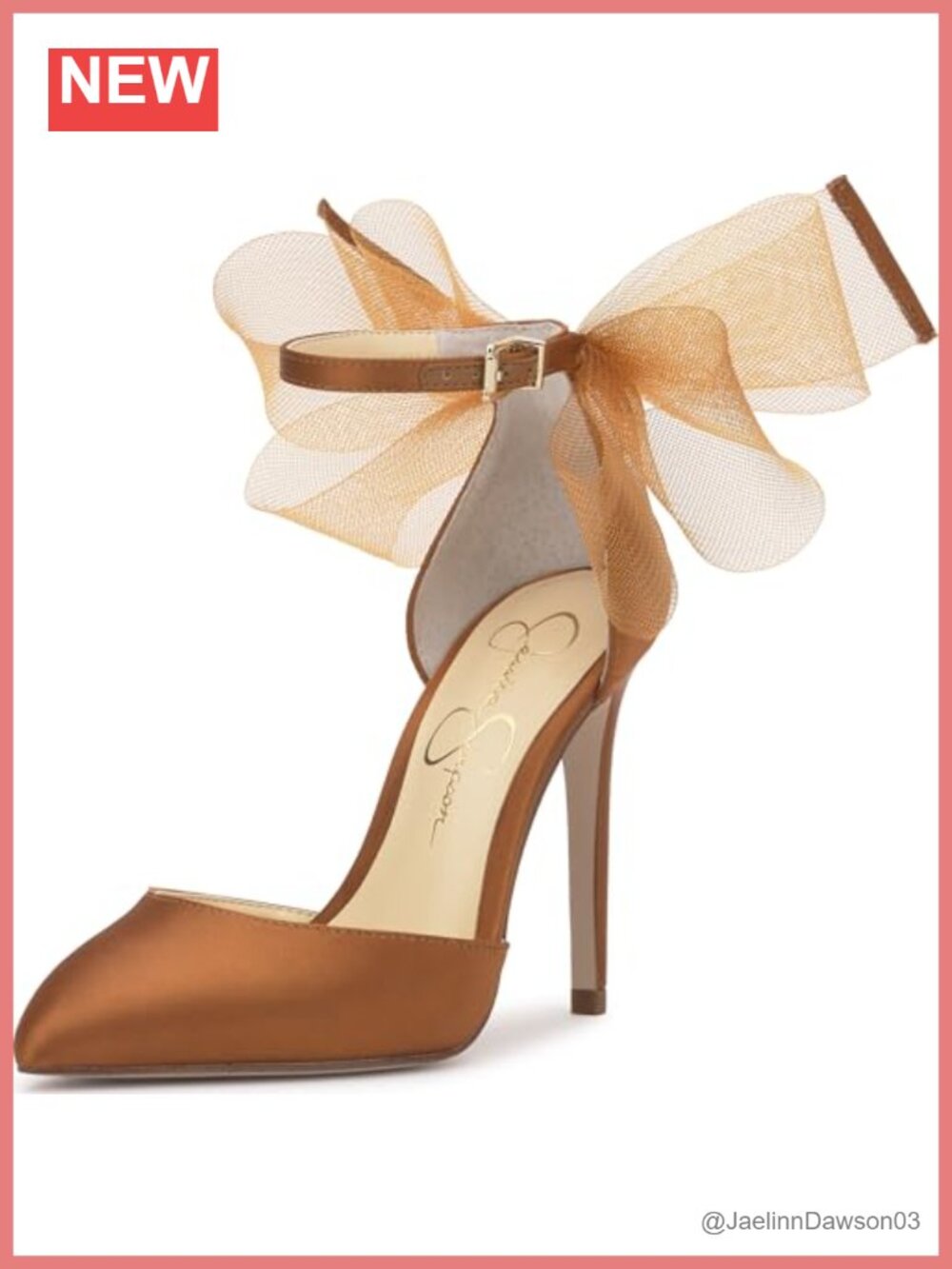 Satin Stiletto Heel Pumps for Women, Pointed Toe with Dramatic Bow Ankle Strap,